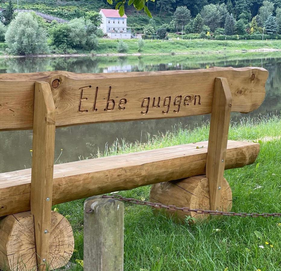 ElbPension&Ferienwohnung Sächsische Schweiz Pirna Exterior foto