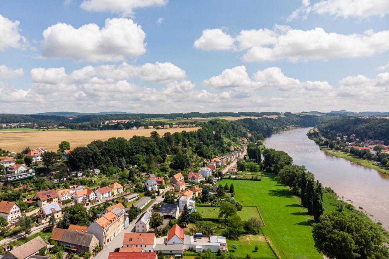 ElbPension&Ferienwohnung Sächsische Schweiz Pirna Exterior foto